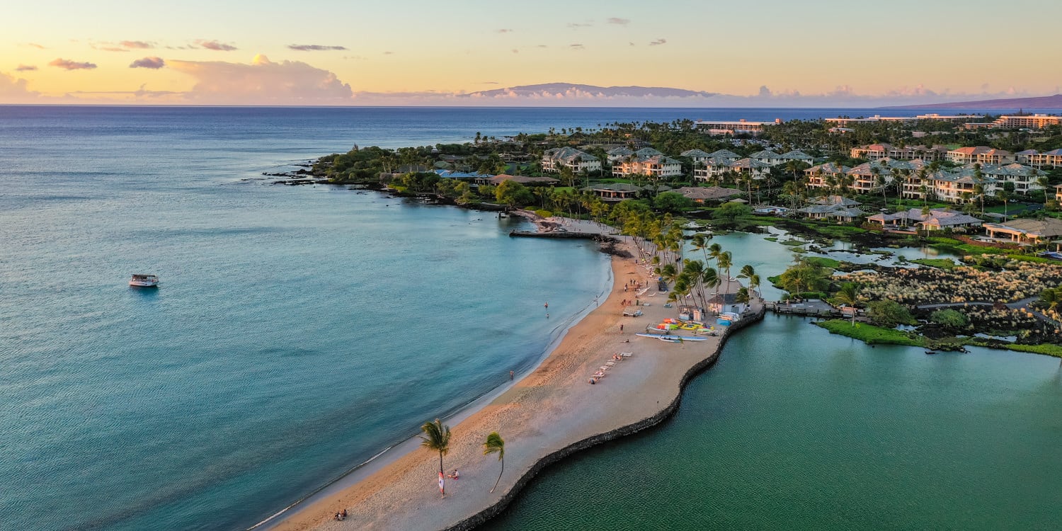 Anaehoomalu Bay and Beach, Big Island, Hawaii
