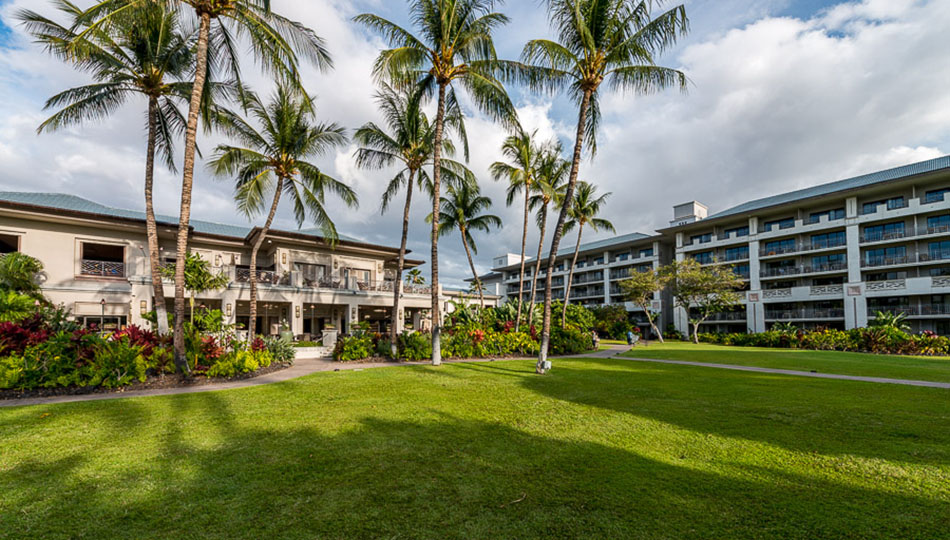 Classic Plantation Style Buildings and Gardens at the Fairmont Orchid Hawaii