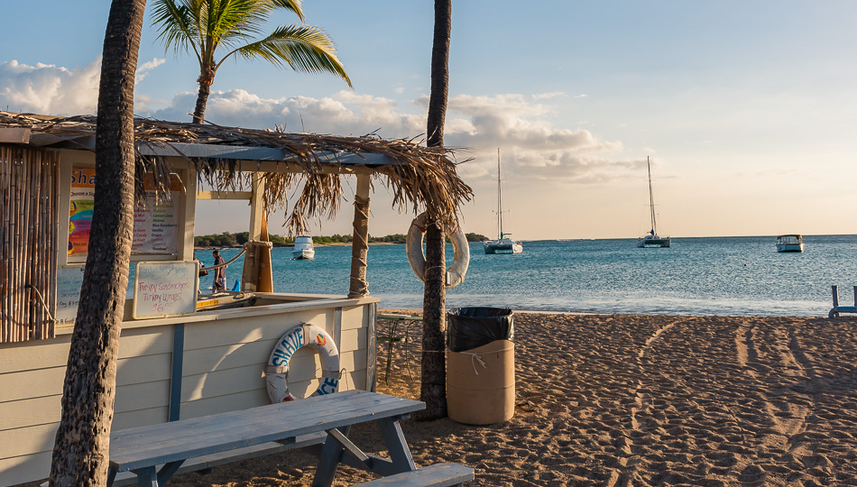 Ocean Sport's Beach Shack on Anaehoomalu Beach
