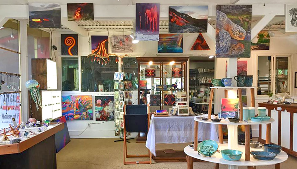 House of Fire Gallery Offering Paintings, Ceramics, Sculpture and Glass Art from Local Hawaii Artists