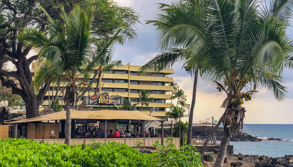Huggo's on the Rocks in Kona has a great Happy Hour