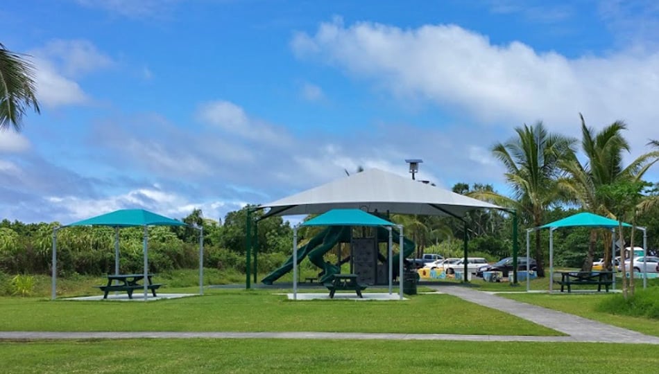 Isaac Hale Beach Park Picnic Area before the 2018 Lava Flow