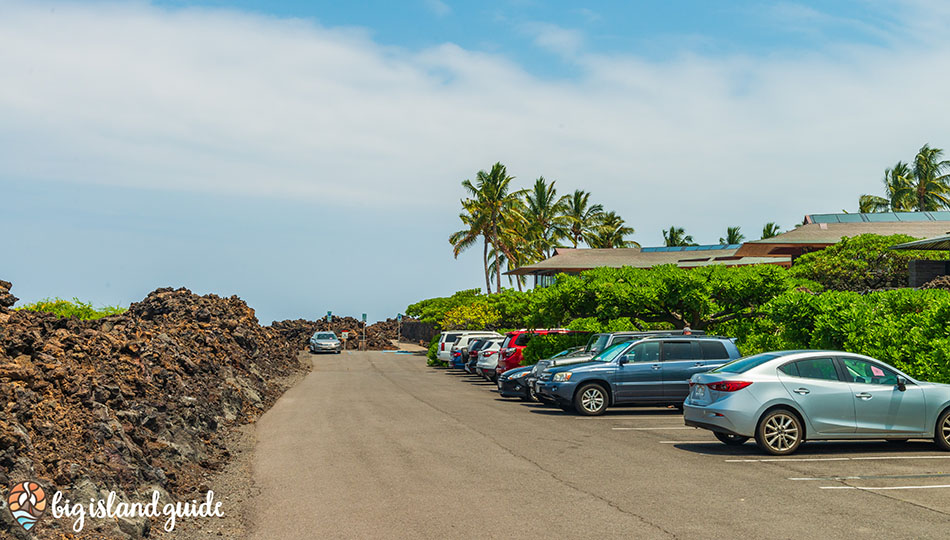 Parking Lot for Kikaua Point Beach Park