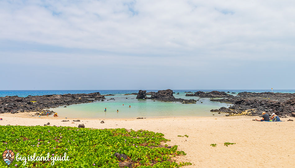 Shallow Swimming Pond at Kikaua Point Beach Park perfect for kids to swim.