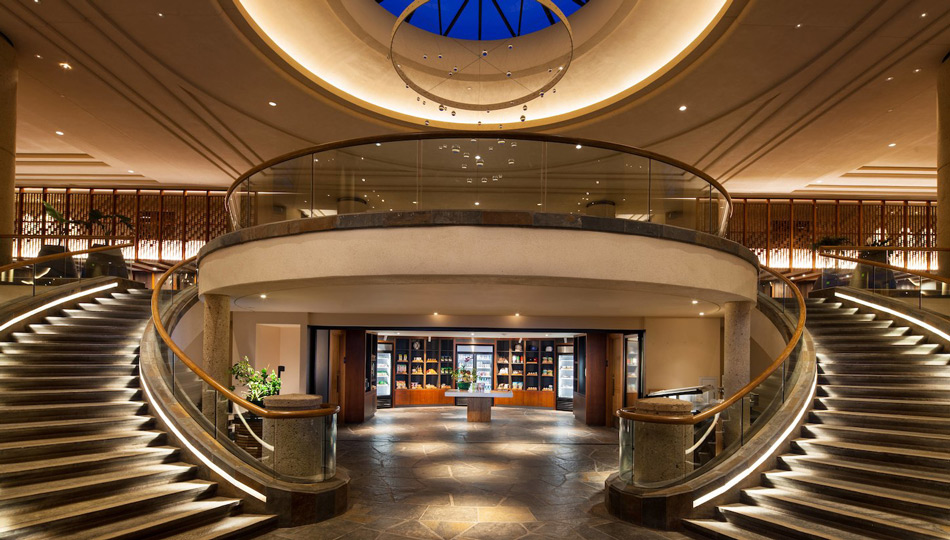 Hapuna Beach Resort Grand Staircase and Lobby