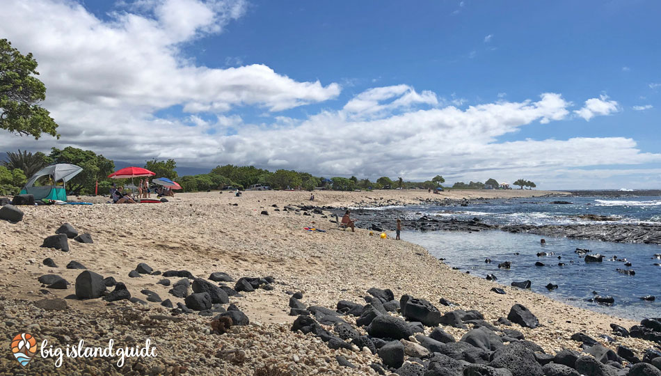 view of Kohanaiki beach park