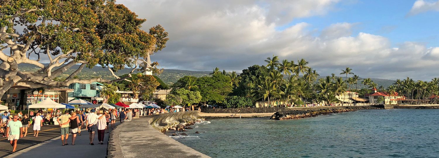 Downtown Kailua Kona During the Kokua Kailua Art Fair and Village Stroll