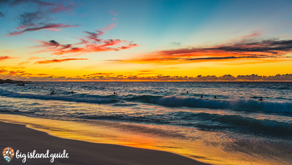 Maniniowali Beach at Kua Bay at Sunset