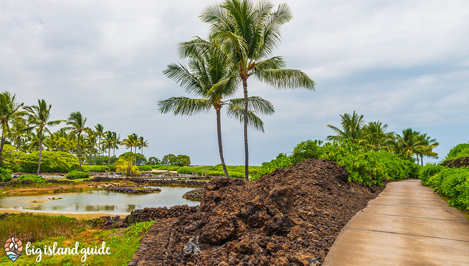 Walking Path from the Public Parking area to Kukio Beach