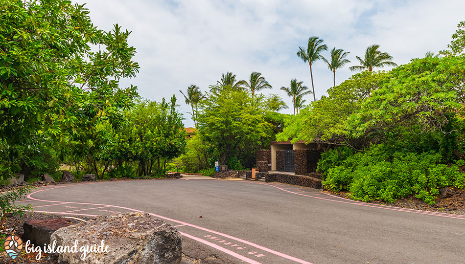 Kukio Beach Parking Lot and Bathrooms