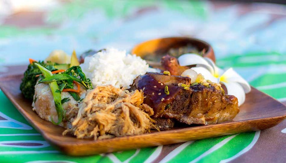 Legends of Hawaii Luau meal