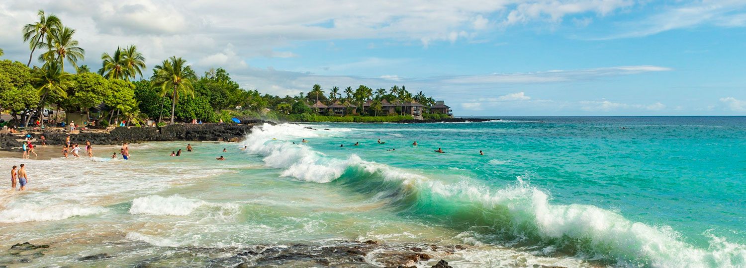 Magic Sands Beach at White Sands Beach Park in Kailua Kona