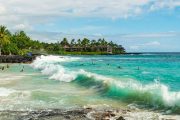 Magic Sands Beach at White Sands Beach Park in Kailua Kona