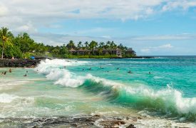 Magic Sands Beach at White Sands Beach Park in Kailua Kona