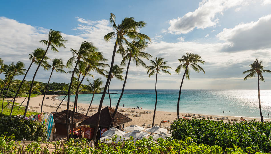 Kaunaoa Beach also known as Mauna Kea Beach