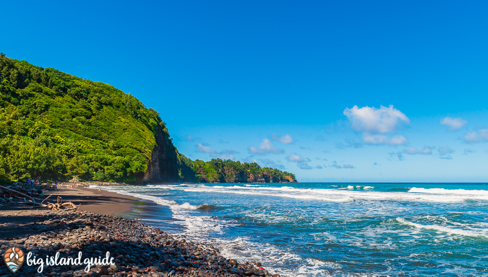 Pololu Valley Black Sand Beach