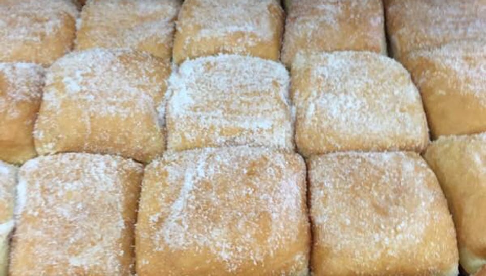 rows of malasadas
