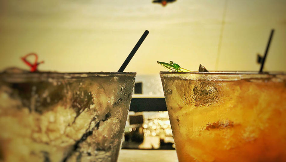 Tropical Drinks served ice cold at Huggo's on the Rocks