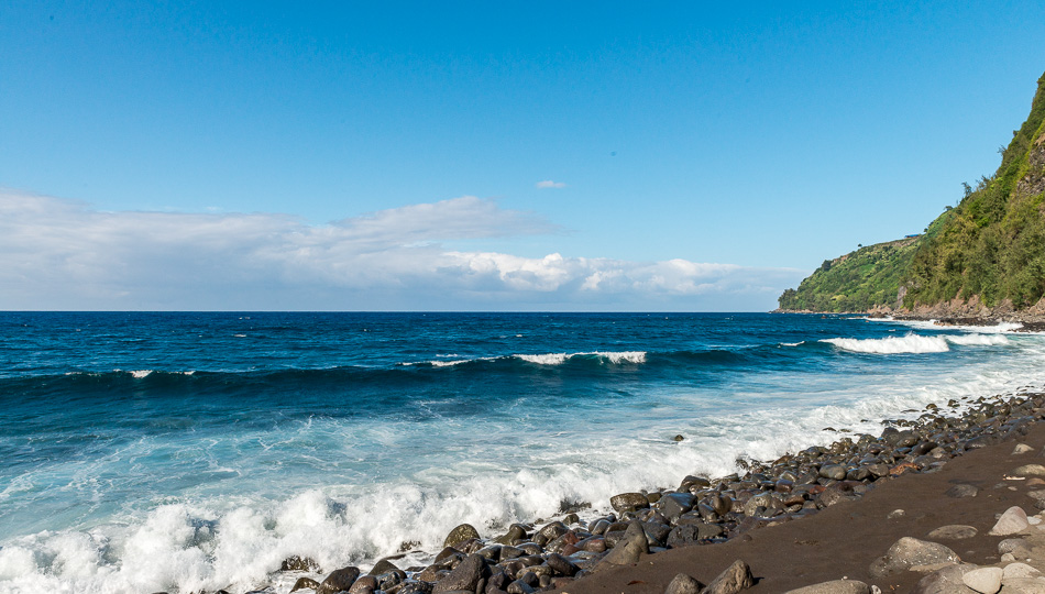 Waipio Black Sand Beach